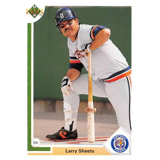 1991 Upper Deck #340 Larry Sheets EX Excellent Detroit Tigers Baseball Card  Image 1