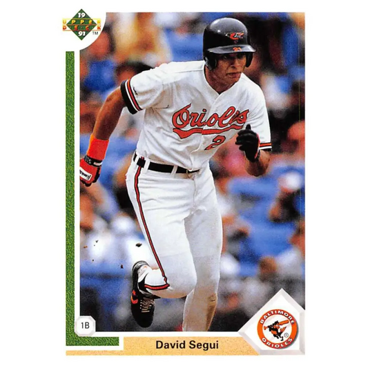 1991 Upper Deck #342 David Segui EX Excellent Baltimore Orioles Baseball Card  Image 1