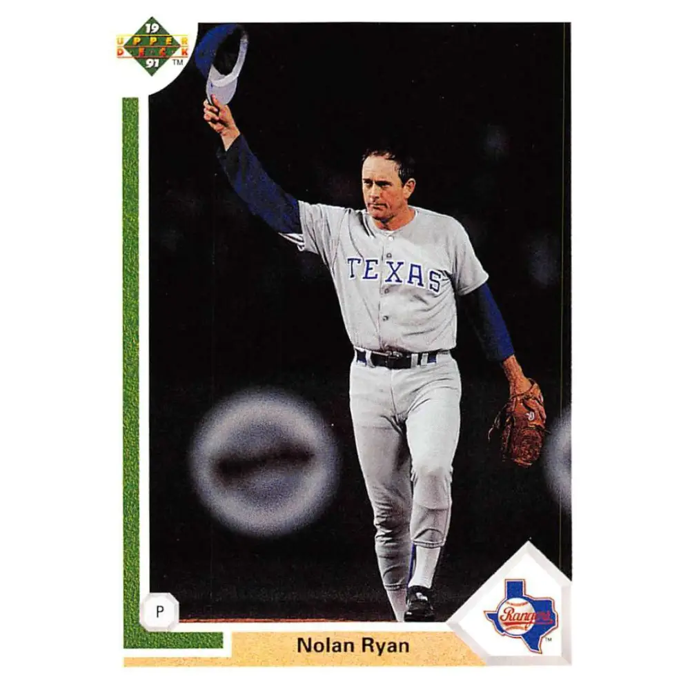 1991 Upper Deck #345 Nolan Ryan EX Excellent Texas Rangers Baseball Card  Image 1