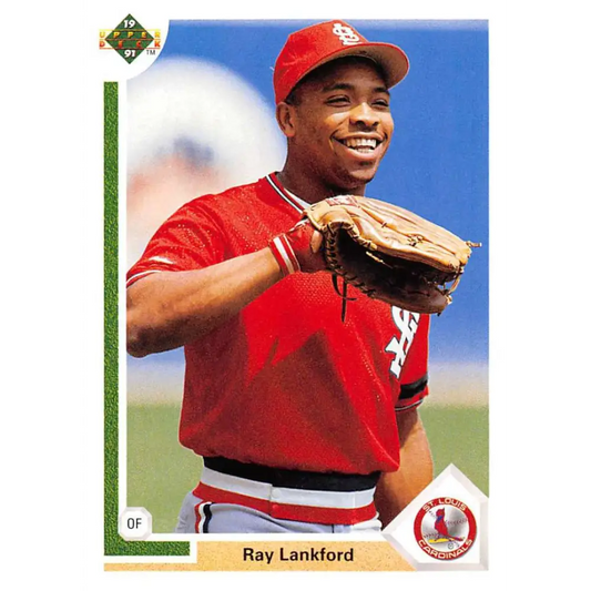 1991 Upper Deck #346 Ray Lankford EX Excellent St. Louis Cardinals Baseball Card  Image 1
