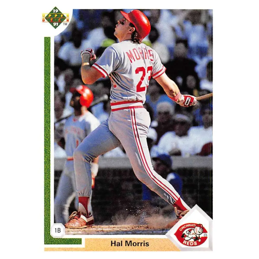 1991 Upper Deck #351 Hal Morris EX Excellent Cincinnati Reds Baseball Card  Image 1