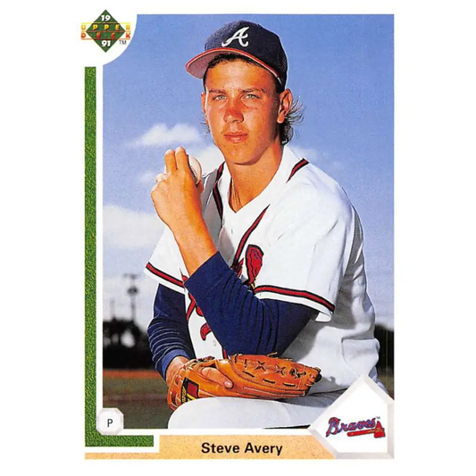 1991 Upper Deck #365 Steve Avery NM-MT Atlanta Braves Baseball Card Image 1