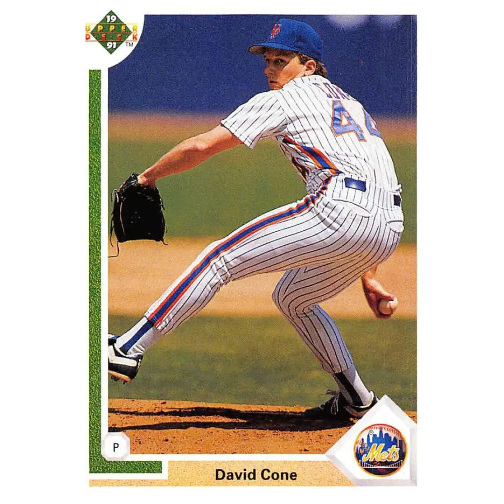 1991 Upper Deck #366 David Cone EX Excellent New York Mets Baseball Card  Image 1