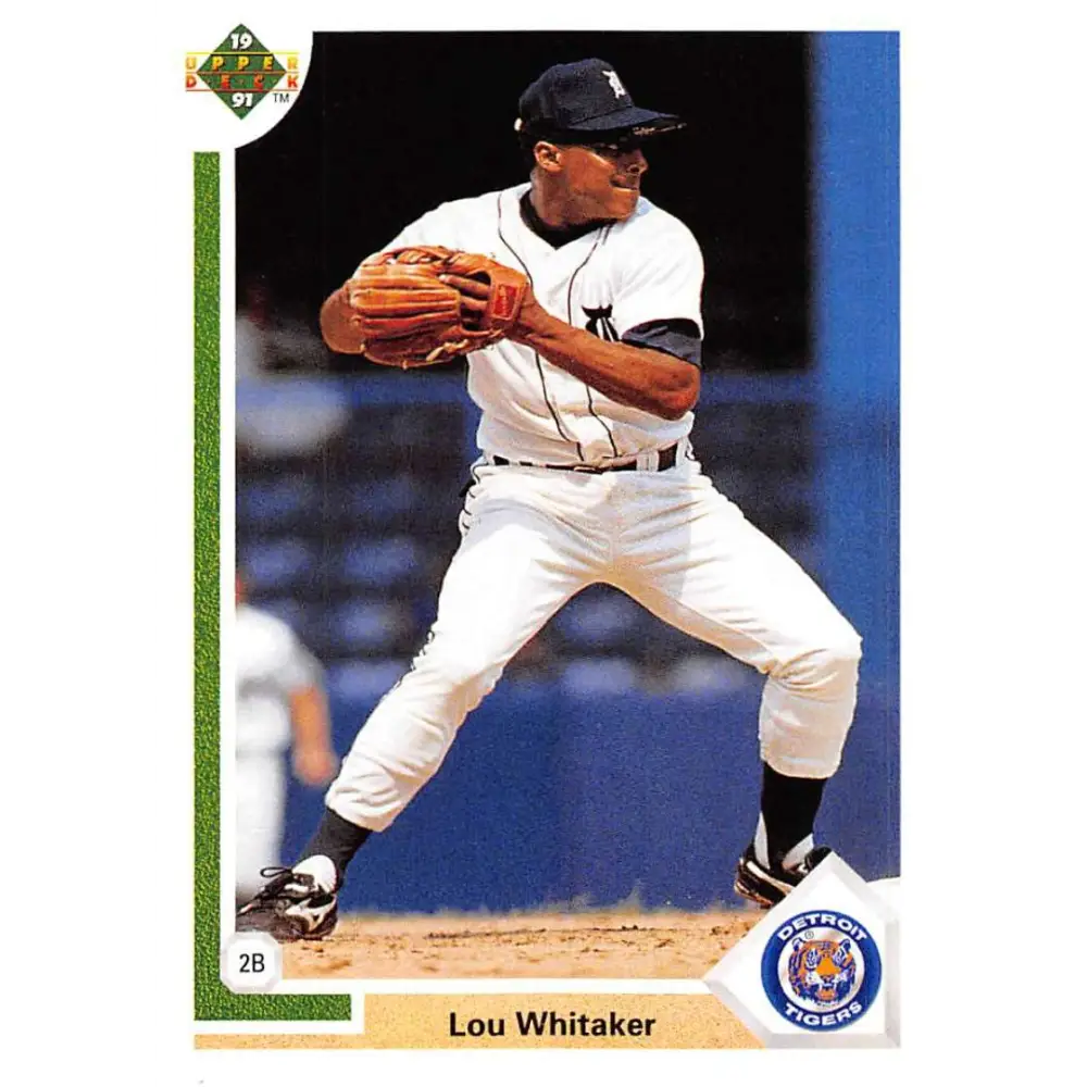 1991 Upper Deck #367 Lou Whitaker EX Excellent Detroit Tigers Baseball Card  Image 1
