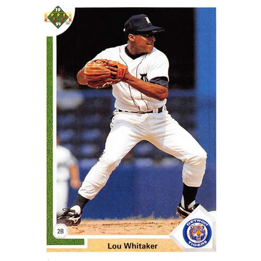 1991 Upper Deck #367 Lou Whitaker EX Excellent Detroit Tigers Baseball Card  Image 1
