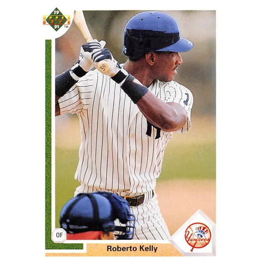 1991 Upper Deck #372 Roberto Kelly EX Excellent New York Yankees Baseball Card  Image 1
