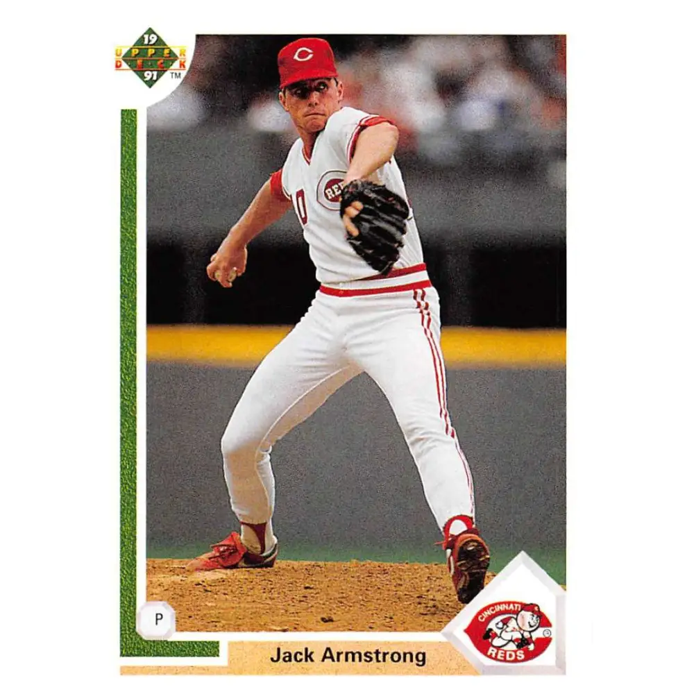 1991 Upper Deck #373 Jack Armstrong NM-MT Cincinnati Reds Baseball Card Image 1