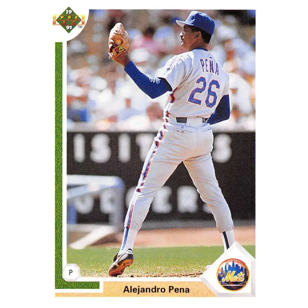 1991 Upper Deck #388 Alejandro Pena NM-MT New York Mets Baseball Card Image 1