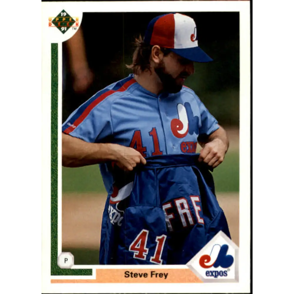 1991 Upper Deck #397 Steve Frey NM-MT Montreal Expos Baseball Card Image 1