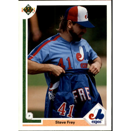 1991 Upper Deck #397 Steve Frey NM-MT Montreal Expos Baseball Card Image 1