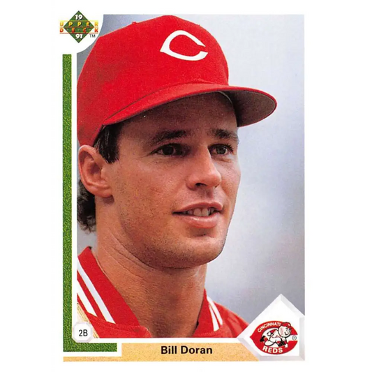 1991 Upper Deck #398 Bill Doran NM-MT Cincinnati Reds Baseball Card Image 1