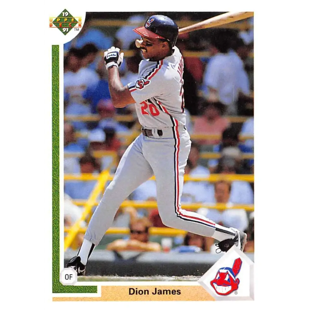 1991 Upper Deck #399 Dion James EX Excellent Cleveland Indians Baseball Card  Image 1