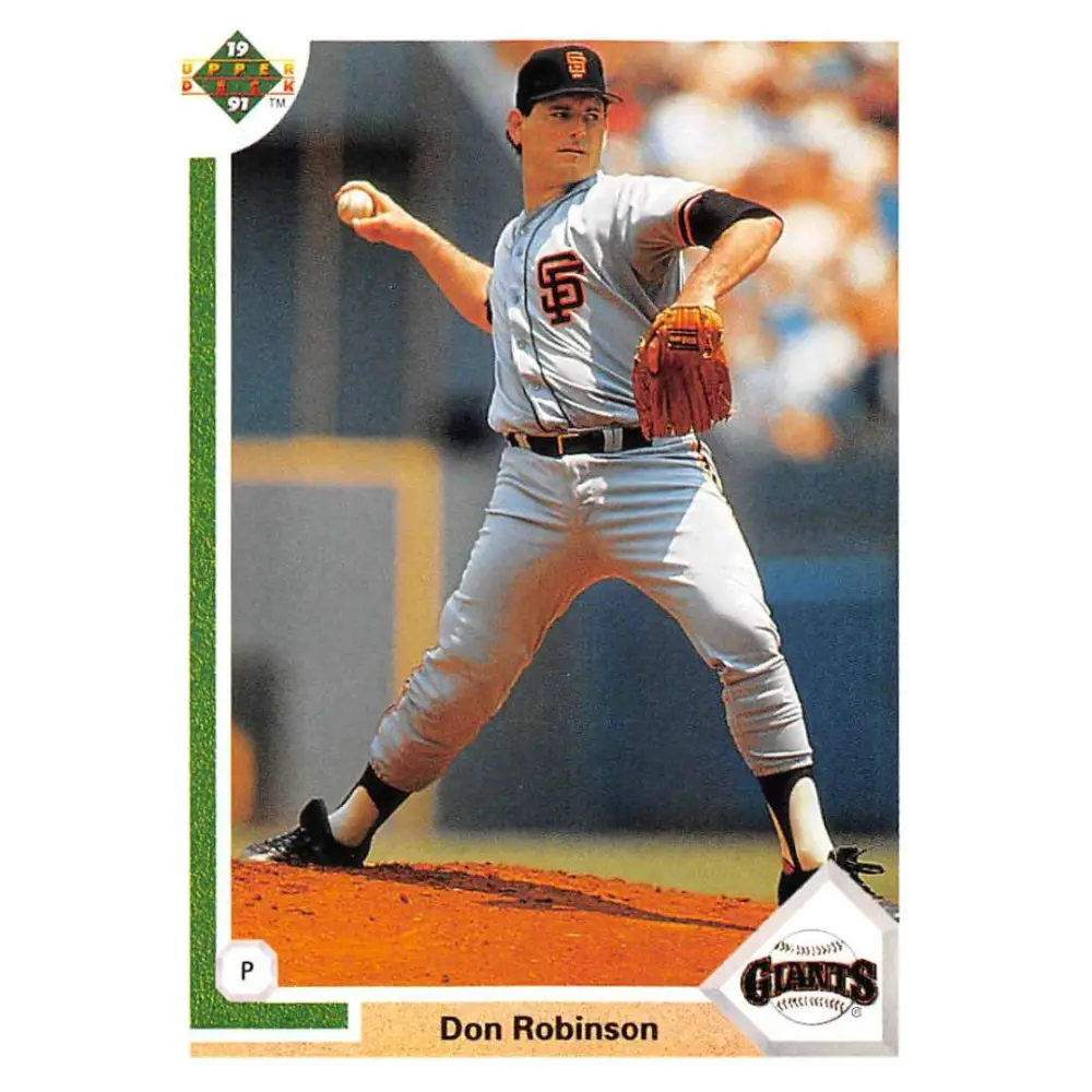 1991 Upper Deck #402 Don Robinson EX Excellent San Francisco Giants Baseball Card  Image 1