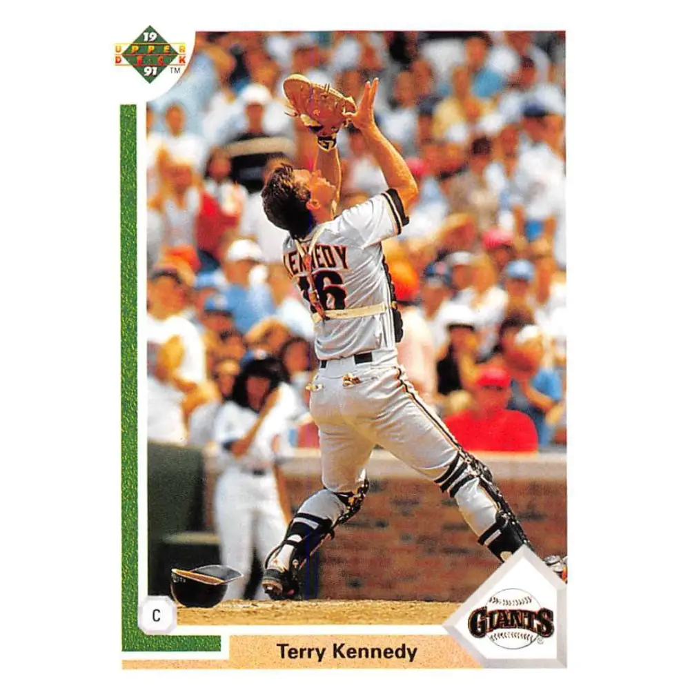 1991 Upper Deck #404 Terry Kennedy EX Excellent San Francisco Giants Baseball Card  Image 1
