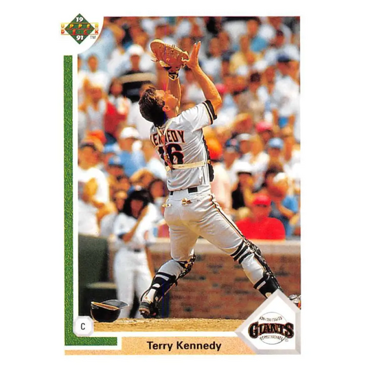 1991 Upper Deck #404 Terry Kennedy EX Excellent San Francisco Giants Baseball Card  Image 1