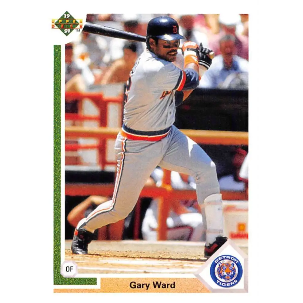 1991 Upper Deck #412 Gary Ward EX Excellent Detroit Tigers Baseball Card  Image 1