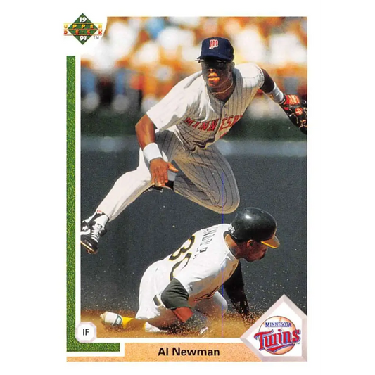 1991 Upper Deck #413 Al Newman EX Excellent Minnesota Twins Baseball Card  Image 1