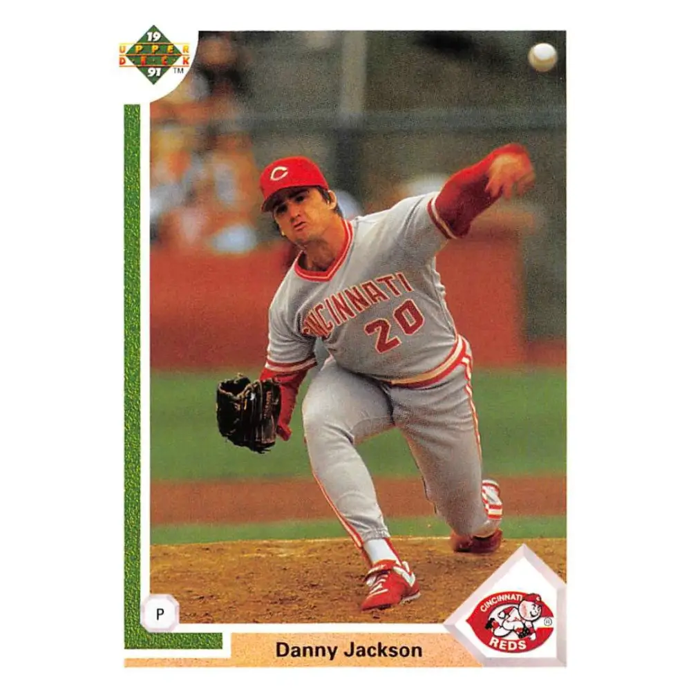 1991 Upper Deck #414 Danny Jackson EX Excellent Cincinnati Reds Baseball Card  Image 1
