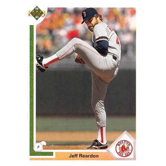 1991 Upper Deck #418 Jeff Reardon EX Excellent Boston Red Sox Baseball Card  Image 1