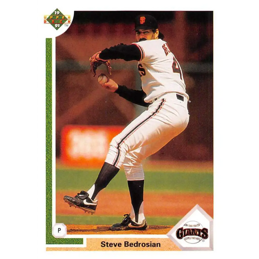 1991 Upper Deck #422 Steve Bedrosian NM-MT San Francisco Giants Baseball Card Image 1
