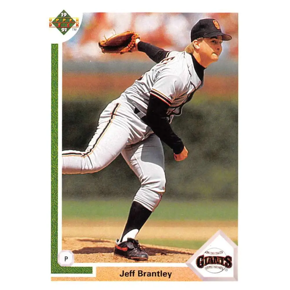 1991 Upper Deck #424 Jeff Brantley EX Excellent San Francisco Giants Baseball Card  Image 1