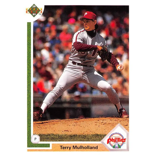 1991 Upper Deck #426 Terry Mulholland NM-MT Philadelphia Phillies Baseball Card Image 1