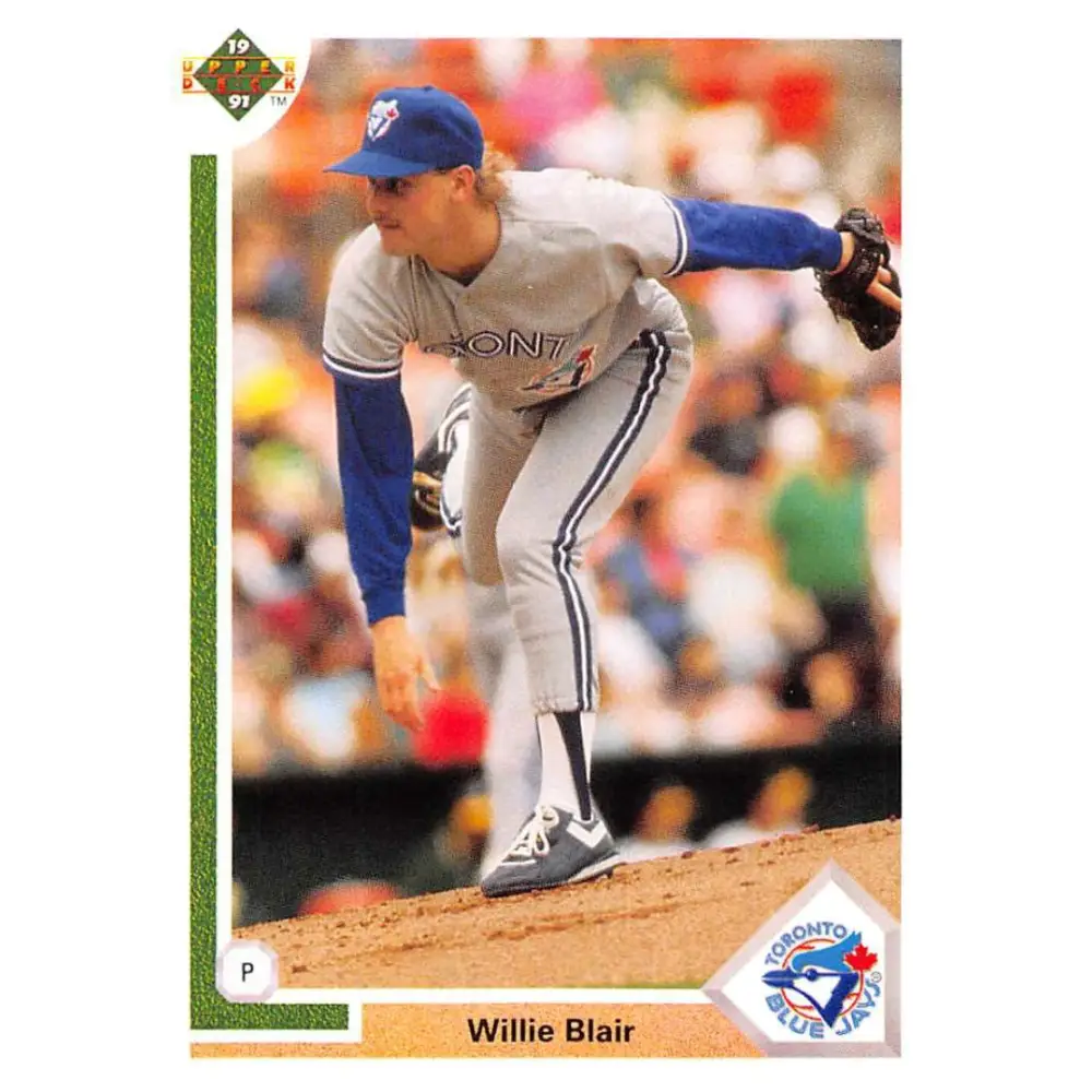 1991 Upper Deck #427 Willie Blair EX Excellent Toronto Blue Jays Baseball Card  Image 1