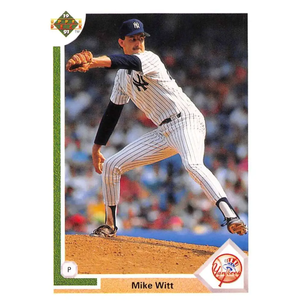 1991 Upper Deck #429 Mike Witt EX Excellent New York Yankees Baseball Card  Image 1