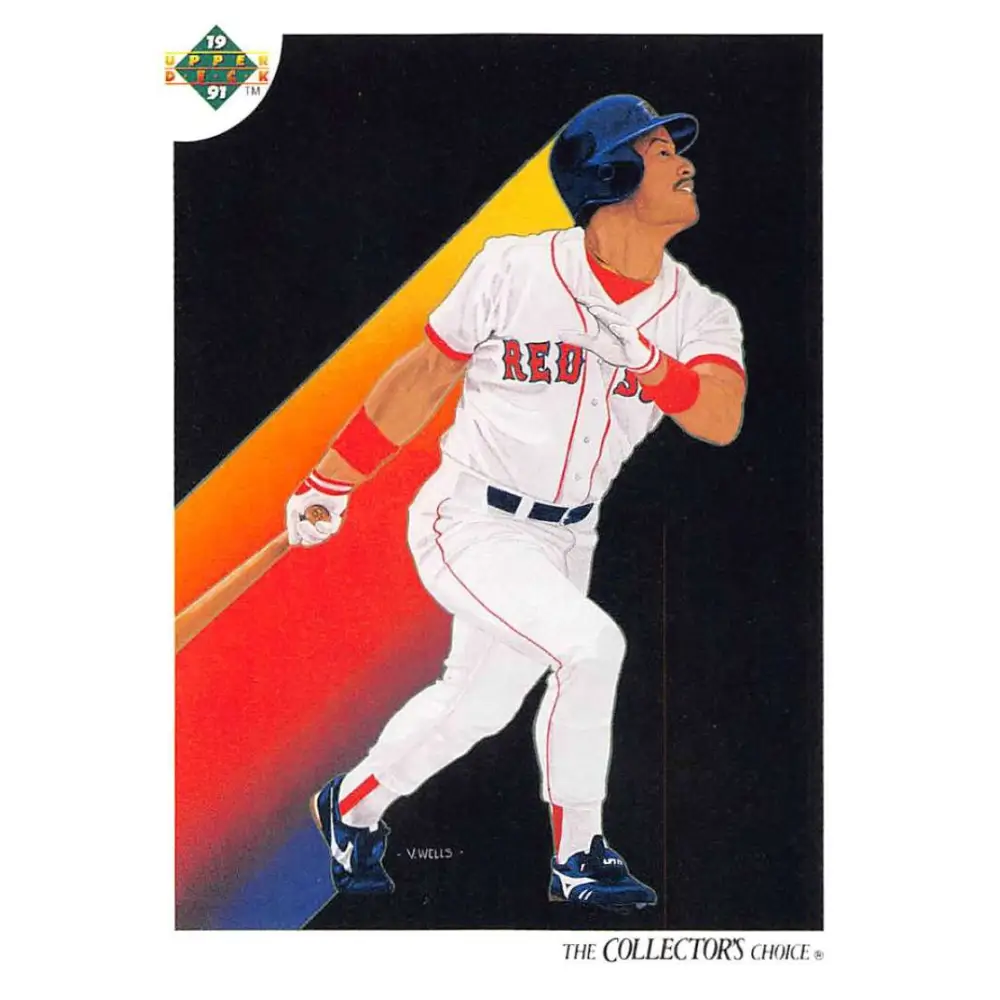 1991 Upper Deck #43 Mike Greenwell EX Excellent Boston Red Sox Baseball Card  Image 1