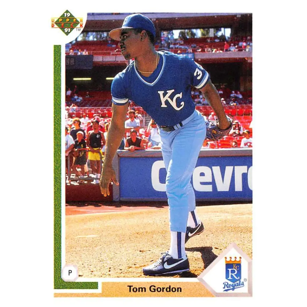1991 Upper Deck #431 Tom Gordon EX Excellent Kansas City Royals Baseball Card  Image 1