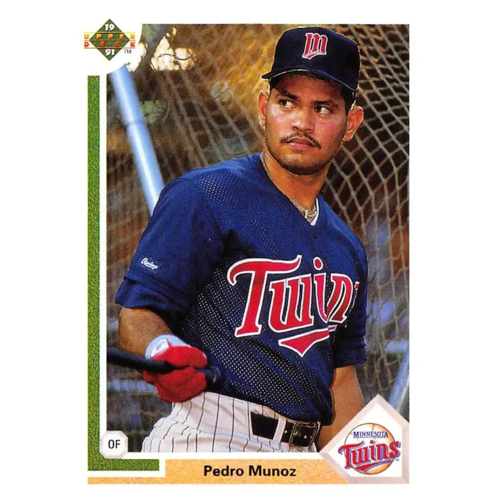 1991 Upper Deck #432 Pedro Munoz EX Excellent RC Rookie Minnesota Twins Baseball Card  Image 1