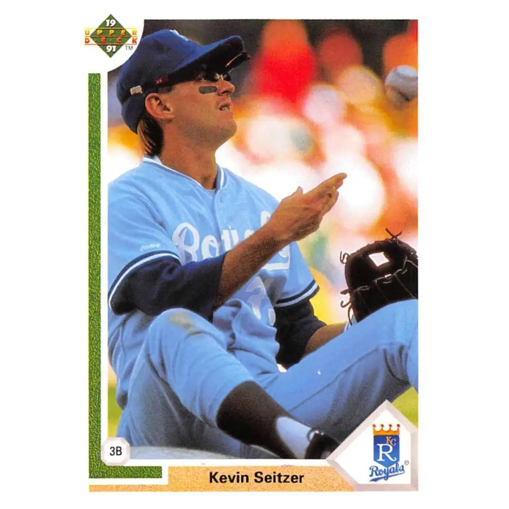 1991 Upper Deck #433 Kevin Seitzer NM-MT Kansas City Royals Baseball Card Image 1