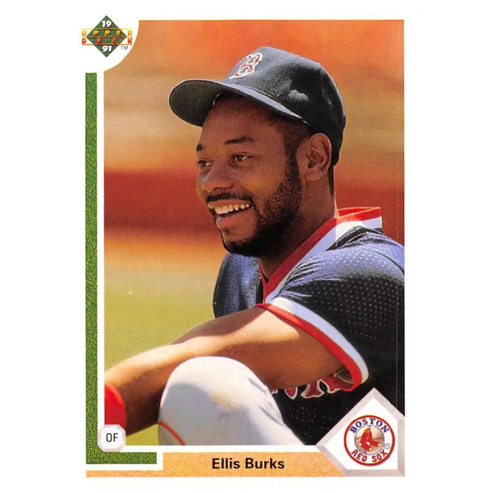 1991 Upper Deck #436 Ellis Burks NM-MT Boston Red Sox Baseball Card Image 1