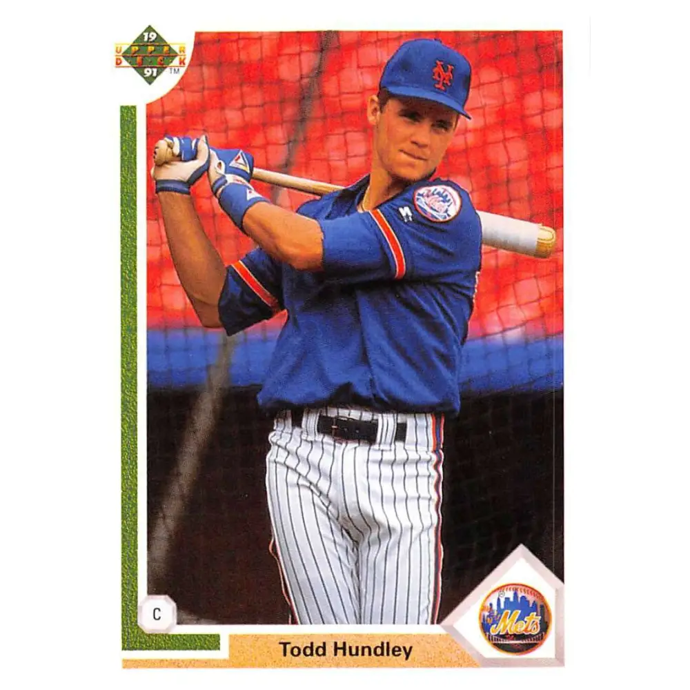 1991 Upper Deck #440 Todd Hundley EX Excellent New York Mets Baseball Card  Image 1