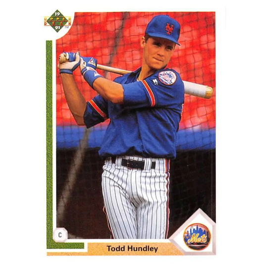1991 Upper Deck #440 Todd Hundley NM-MT New York Mets Baseball Card Image 1
