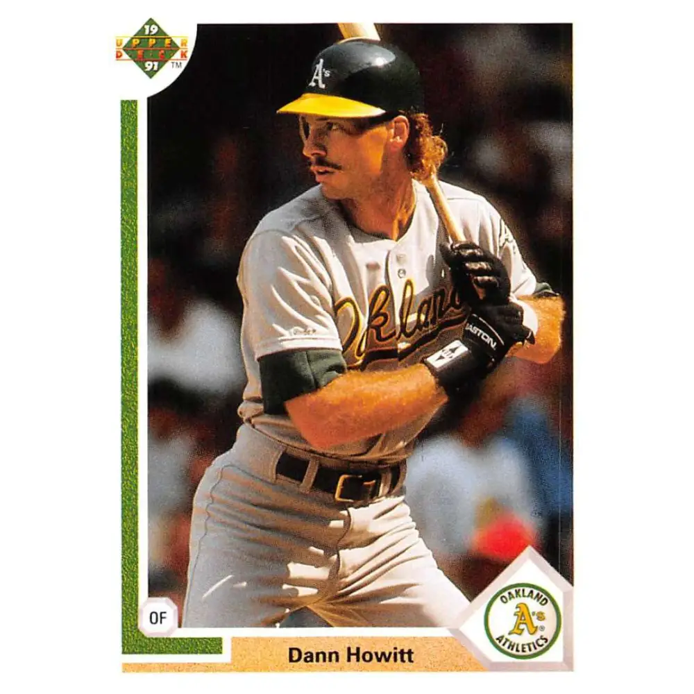 1991 Upper Deck #442 Dann Howitt EX Excellent Oakland Athletics Baseball Card  Image 1