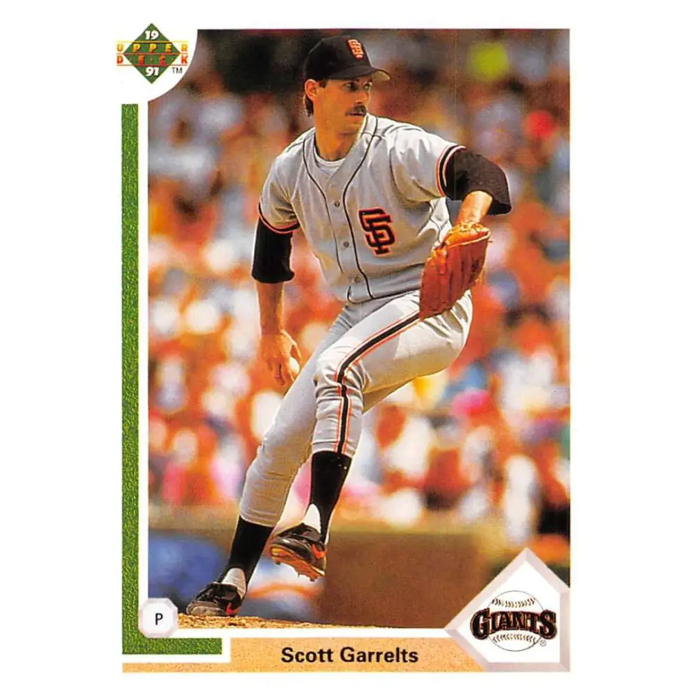1991 Upper Deck #443 Scott Garrelts EX Excellent San Francisco Giants Baseball Card  Image 1
