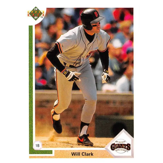 1991 Upper Deck #445 Will Clark EX Excellent San Francisco Giants Baseball Card  Image 1