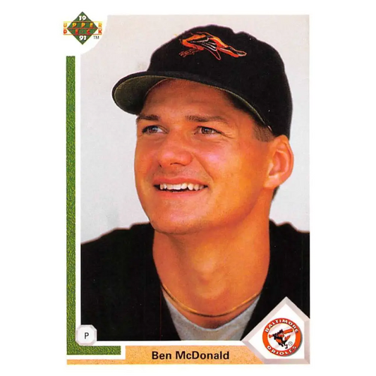 1991 Upper Deck #446 Ben McDonald EX Excellent Baltimore Orioles Baseball Card  Image 1