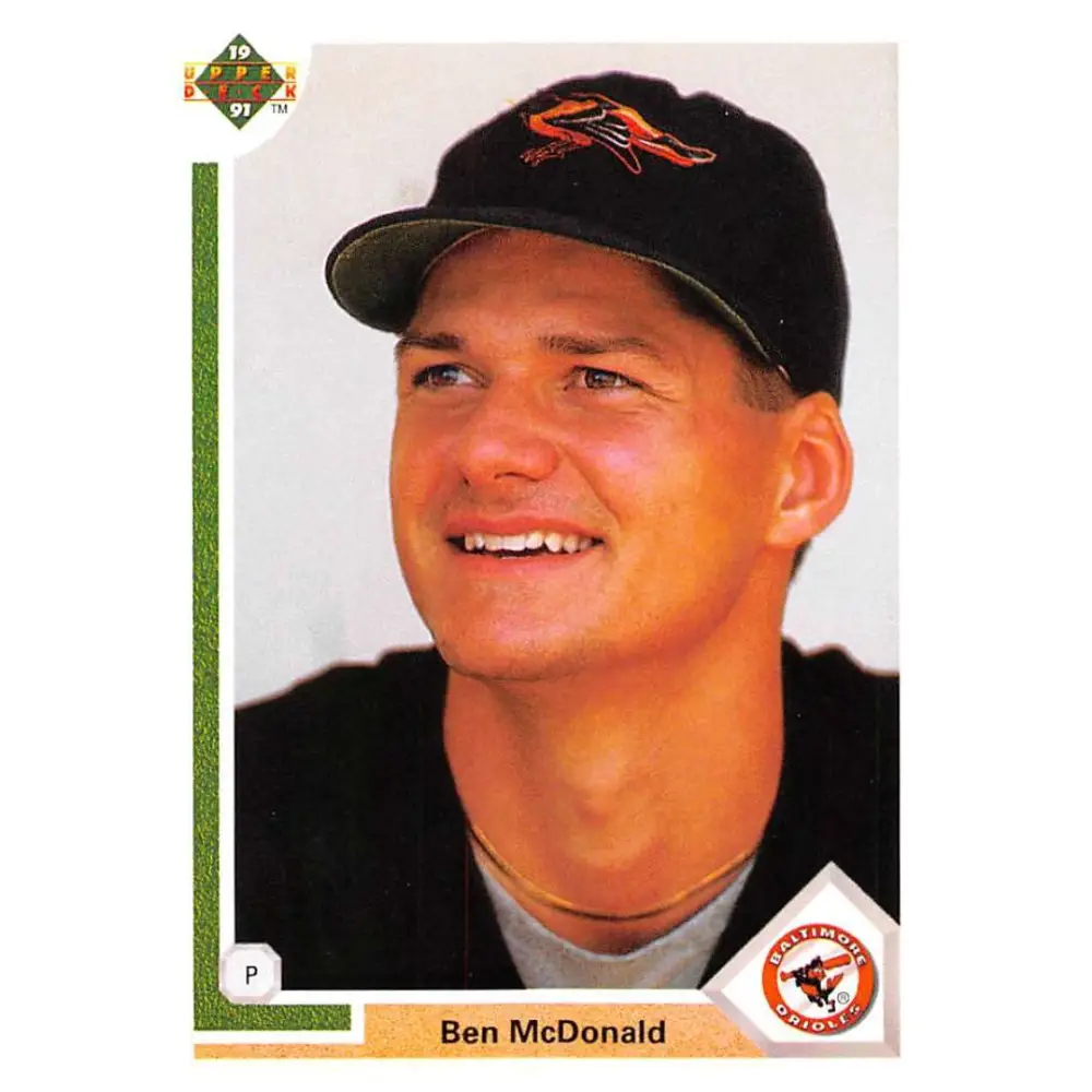 1991 Upper Deck #446 Ben McDonald NM-MT Baltimore Orioles Baseball Card Image 1