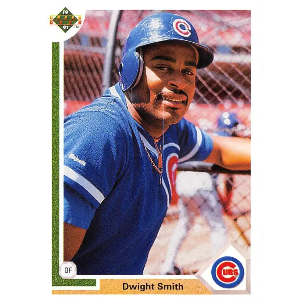 1991 Upper Deck #452 Dwight Smith EX Excellent Chicago Cubs Baseball Card  Image 1