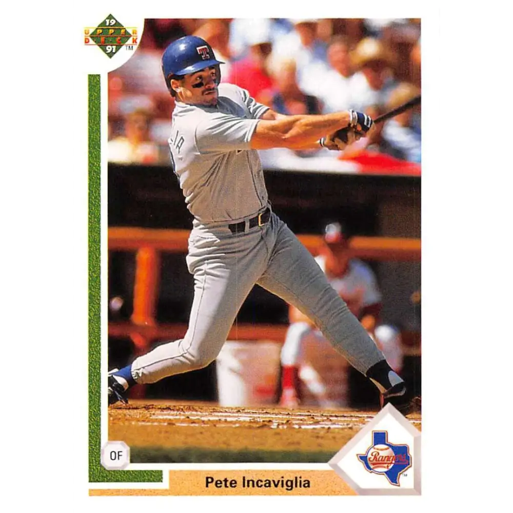 1991 Upper Deck #453 Pete Incaviglia EX Excellent Texas Rangers Baseball Card  Image 1