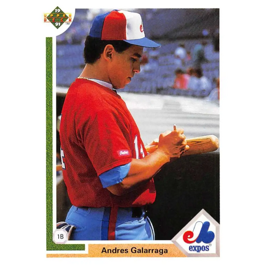 1991 Upper Deck #456 Andres Galarraga EX Excellent Montreal Expos Baseball Card  Image 1