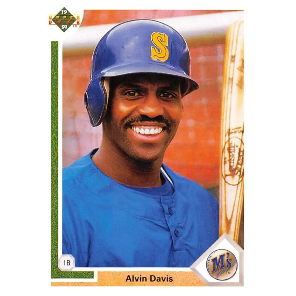 1991 Upper Deck #457 Alvin Davis NM-MT Seattle Mariners Baseball Card Image 1