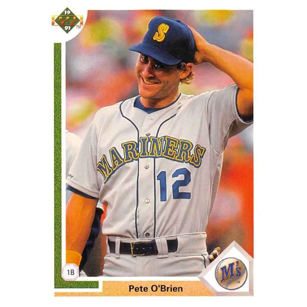 1991 Upper Deck #459 Pete O'Brien EX Excellent Seattle Mariners Baseball Card  Image 1