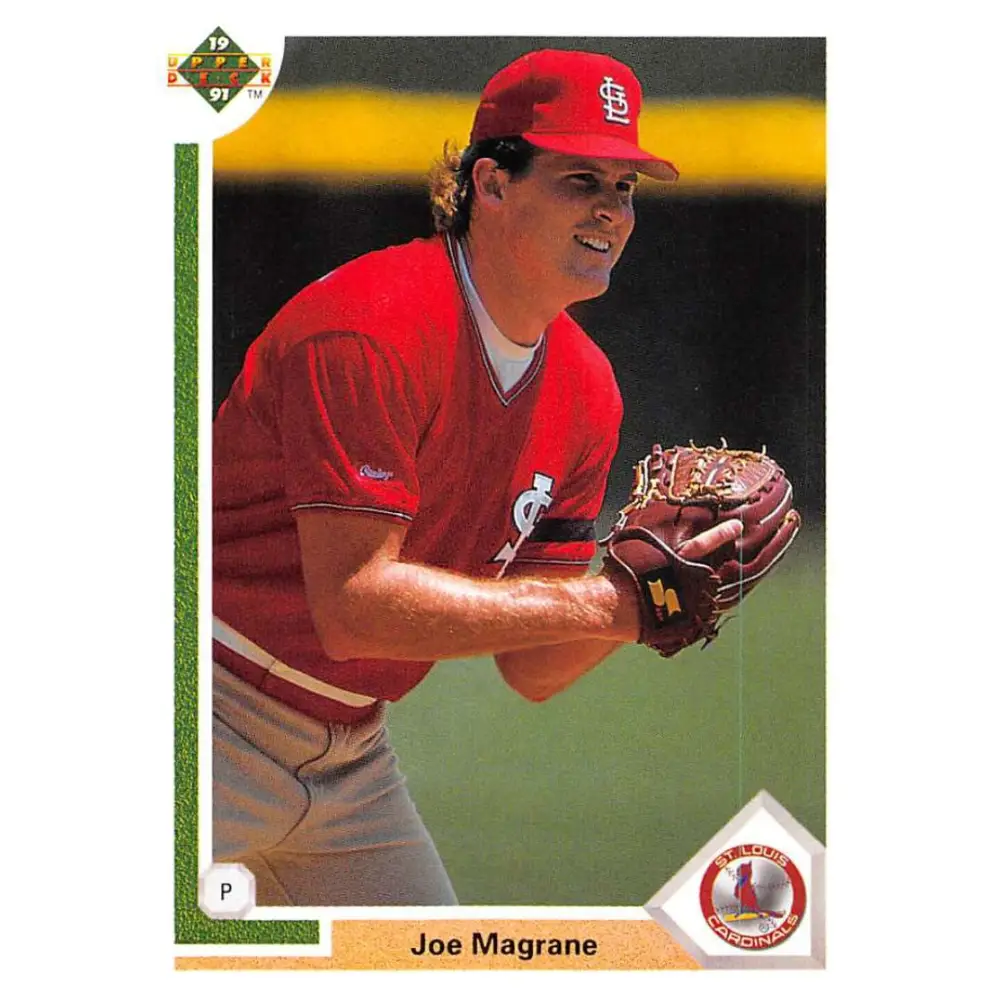 1991 Upper Deck #465 Joe Magrane EX Excellent St. Louis Cardinals Baseball Card  Image 1