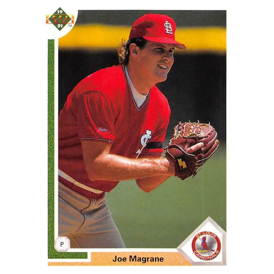 1991 Upper Deck #465 Joe Magrane EX Excellent St. Louis Cardinals Baseball Card  Image 1