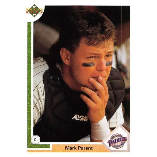 1991 Upper Deck #470 Mark Parent NM-MT San Diego Padres Baseball Card Image 1