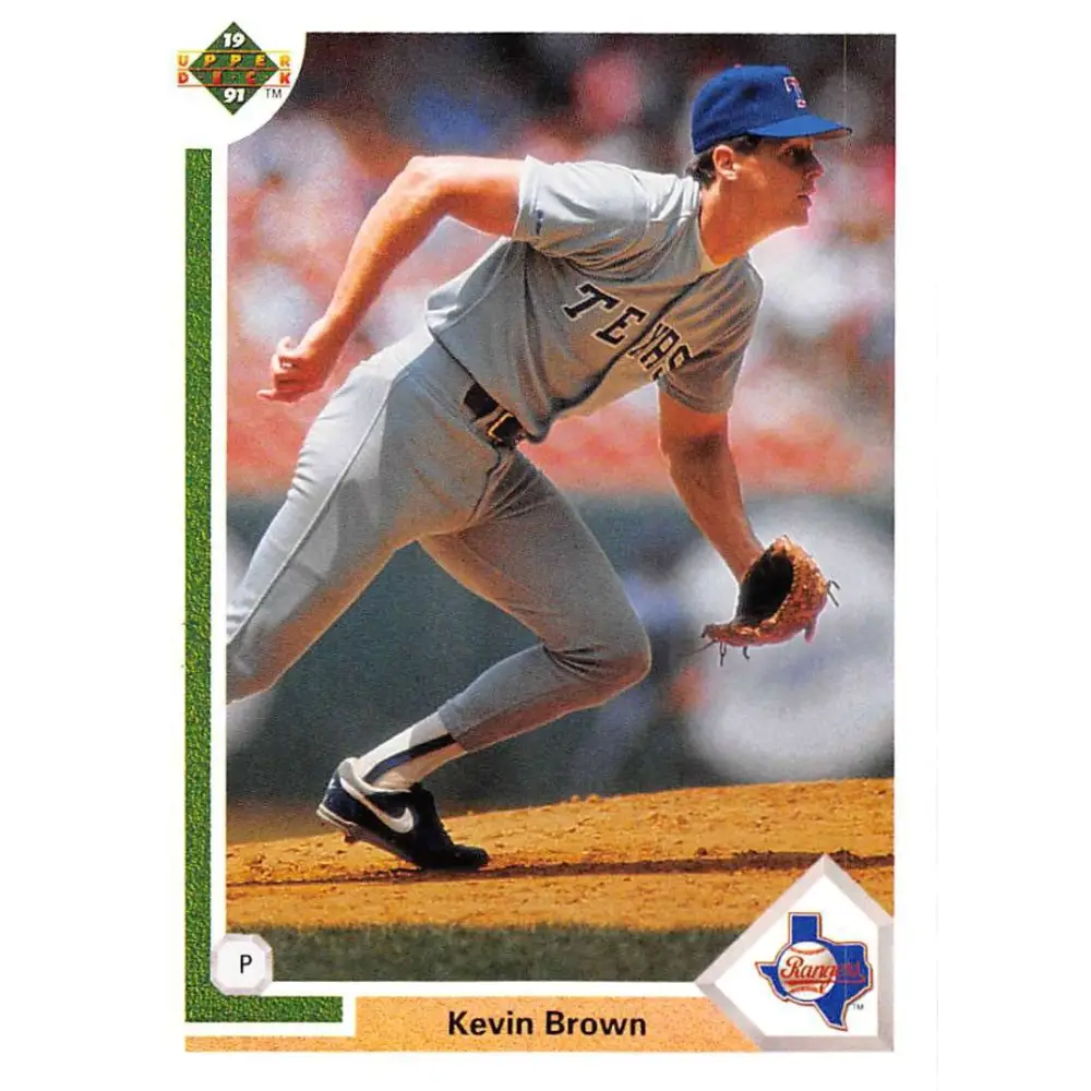 1991 Upper Deck #472 Kevin Brown EX Excellent Texas Rangers Baseball Card  Image 1