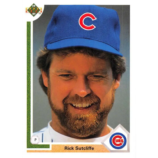 1991 Upper Deck #473 Rick Sutcliffe EX Excellent Chicago Cubs Baseball Card  Image 1